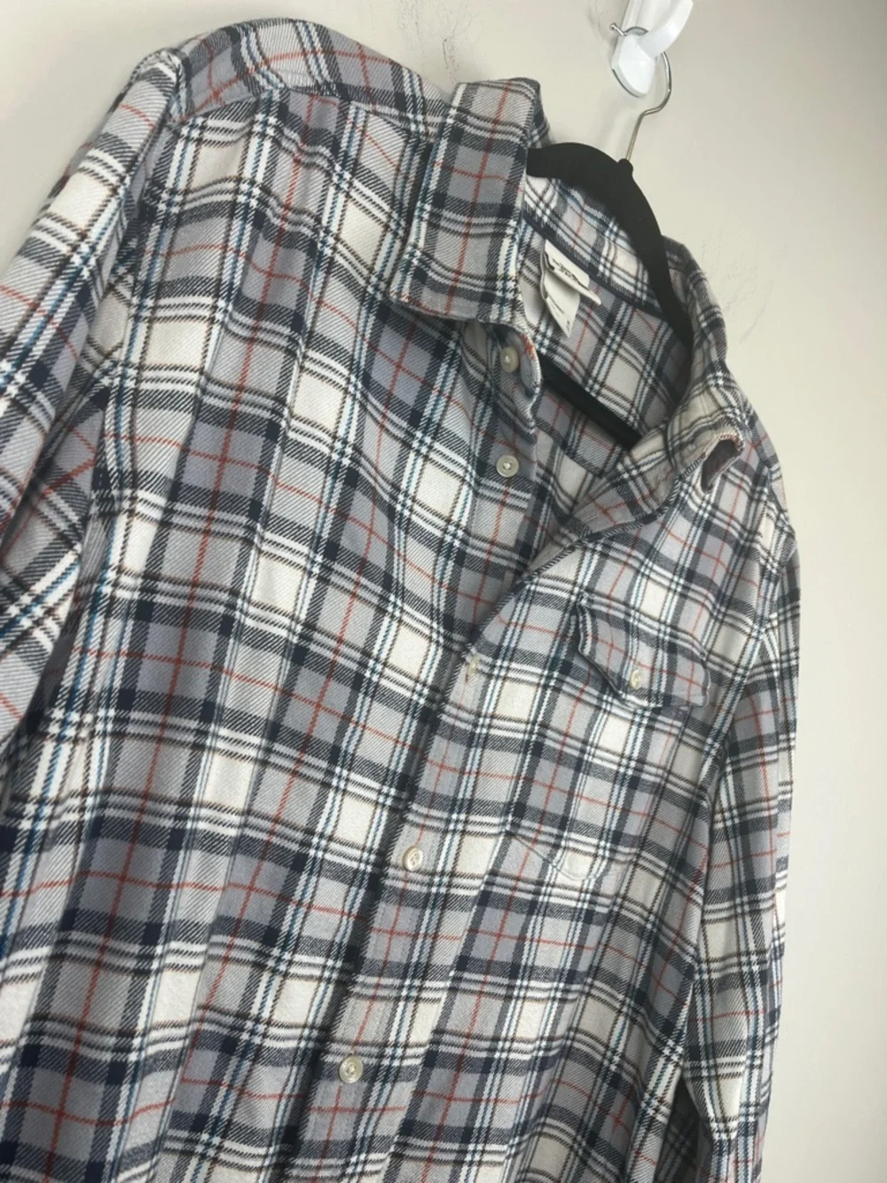 The North Face Arroyo Flannel Plaid Button-Down Shirt Blue Gray Men's Size  XL